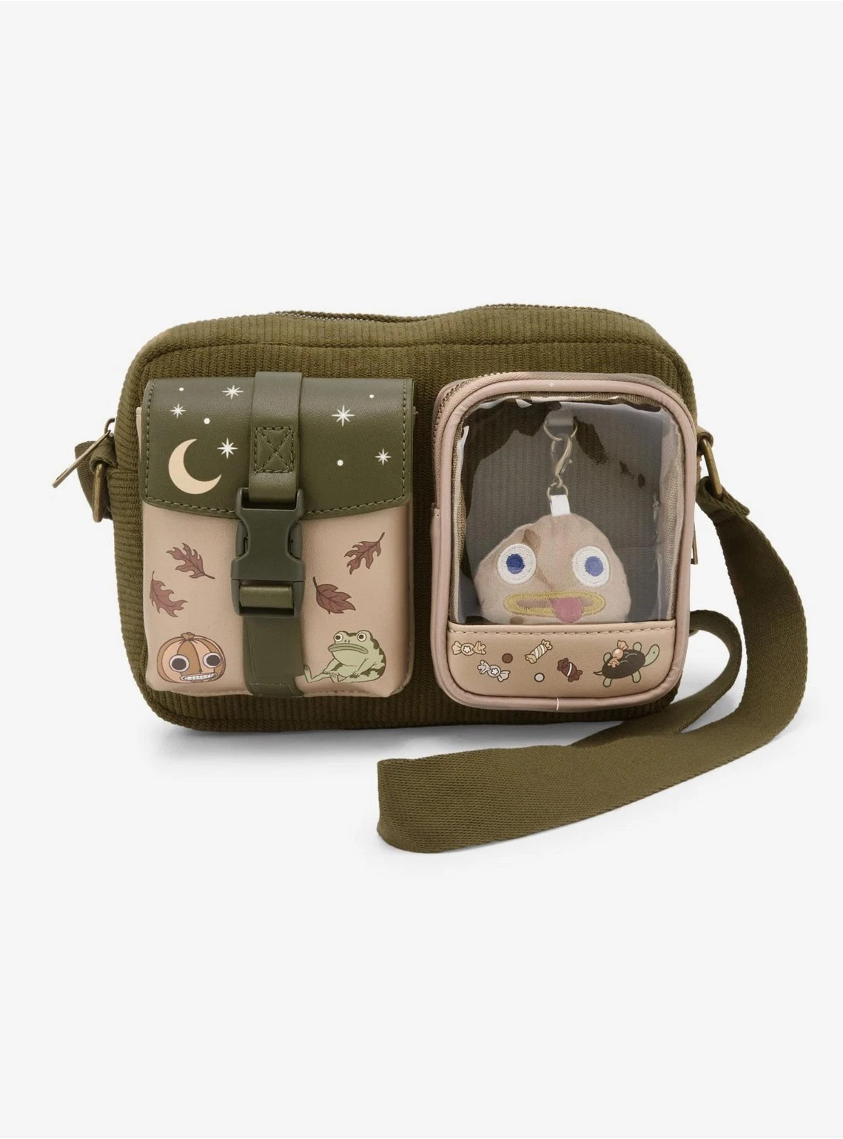 Over The Garden Wall Rock Corduroy Crossbody Bag NEW